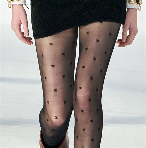 chanel logo stocking